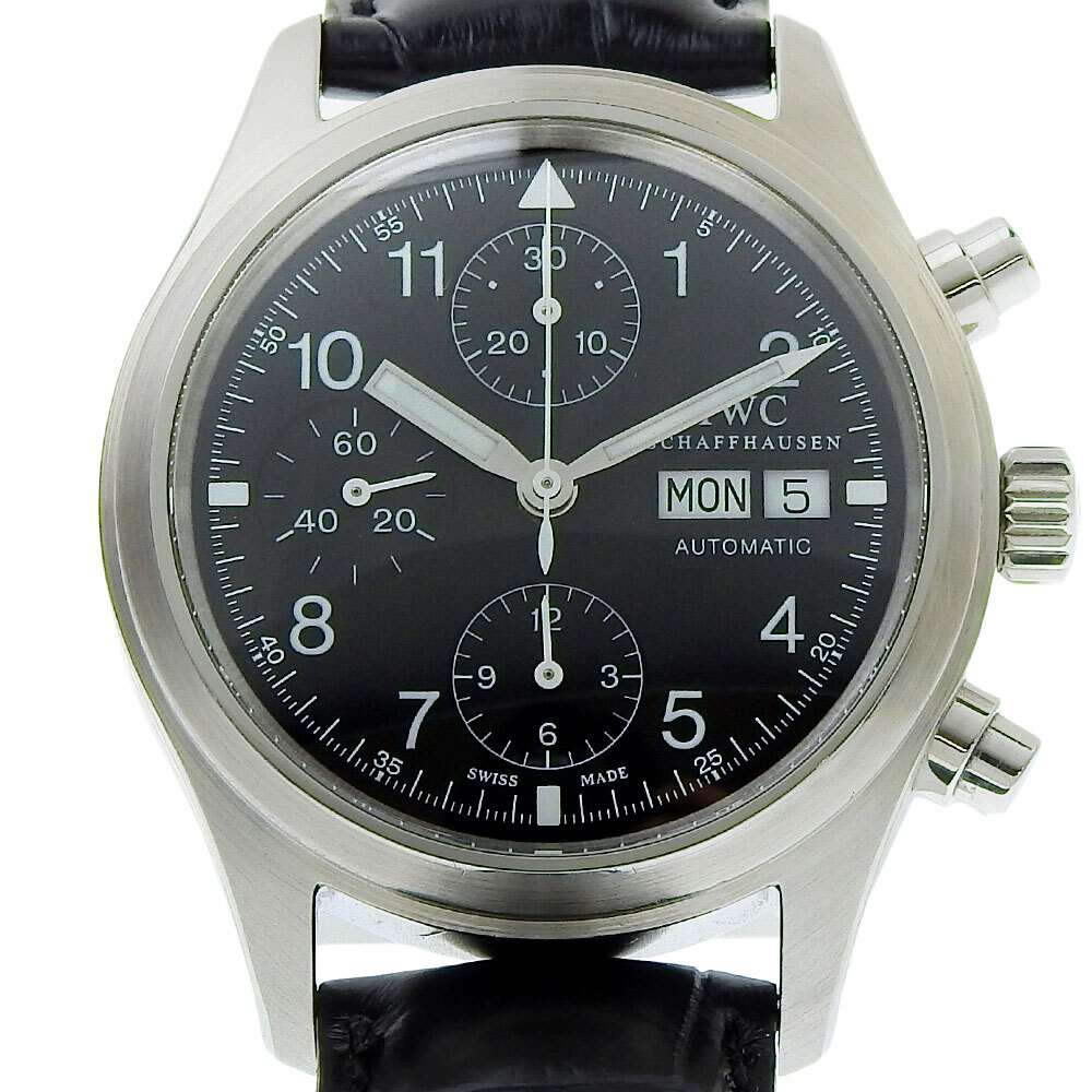 【本物保証】 箱・保付 新品同様 アイダブリューシー IWC メカニカル フリーガー メンズ オートマ 腕時計 クロノ拍卖