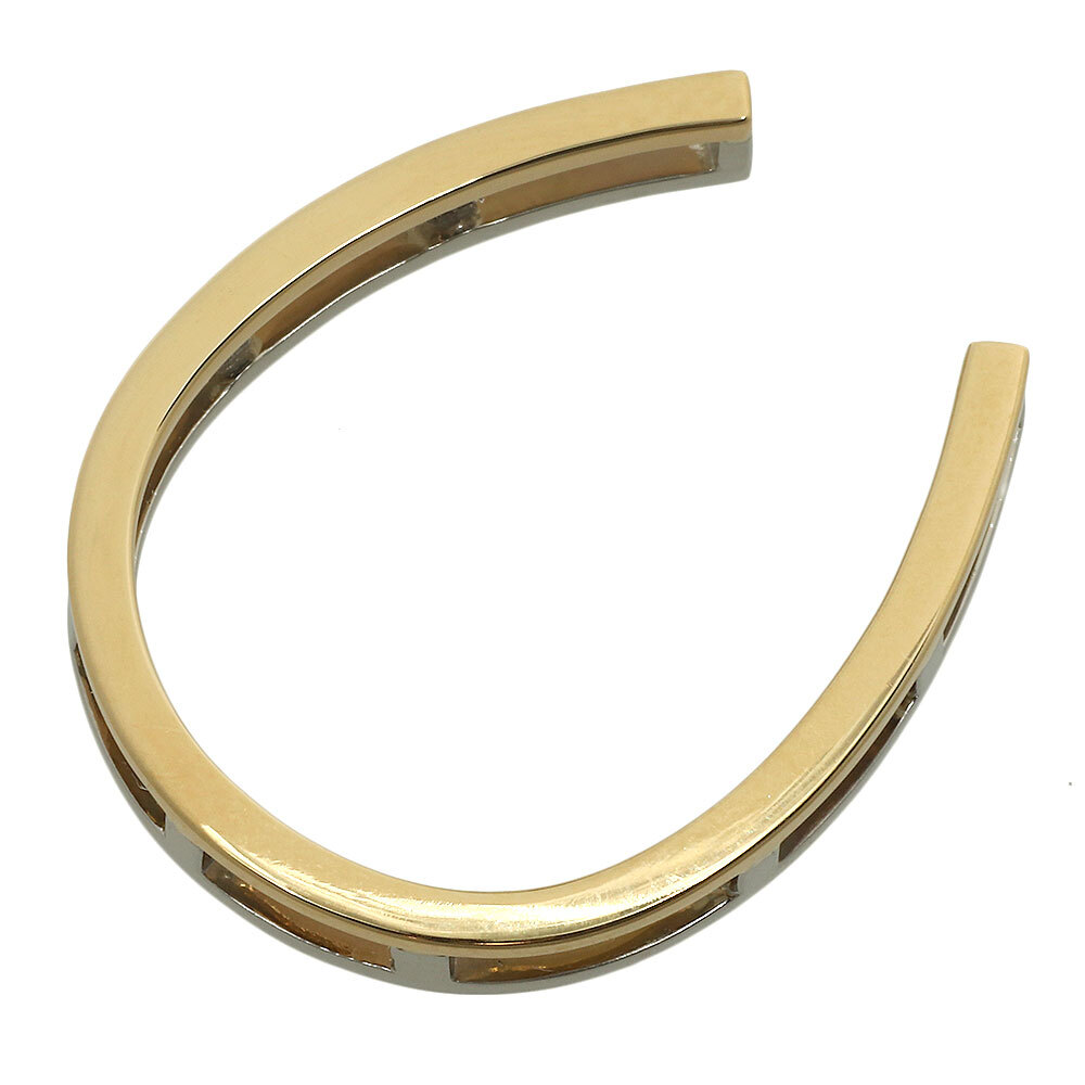 【本物保証】 新品同様 馬蹄型 ペンダントトップ 3.3g プラチナ Pt950 K18YG イエローゴールド シンプル ノーブランド No brand拍卖