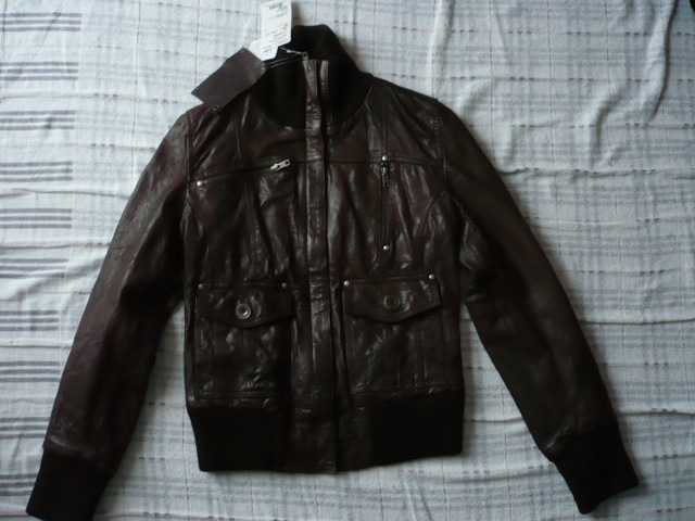 KORINTAGE★レザージャケット・ブルゾン 羊革 シープレザー フランス 定価44100円拍卖