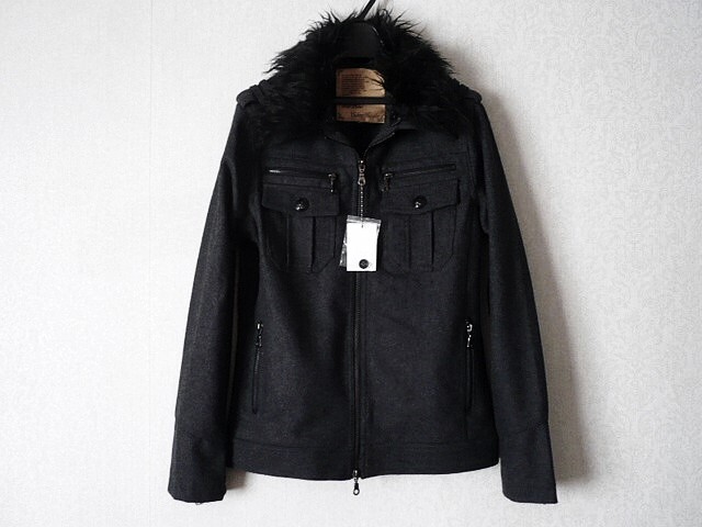 Colors GardenGOLDLABEL★ファー着脱ウールジャケット拍卖