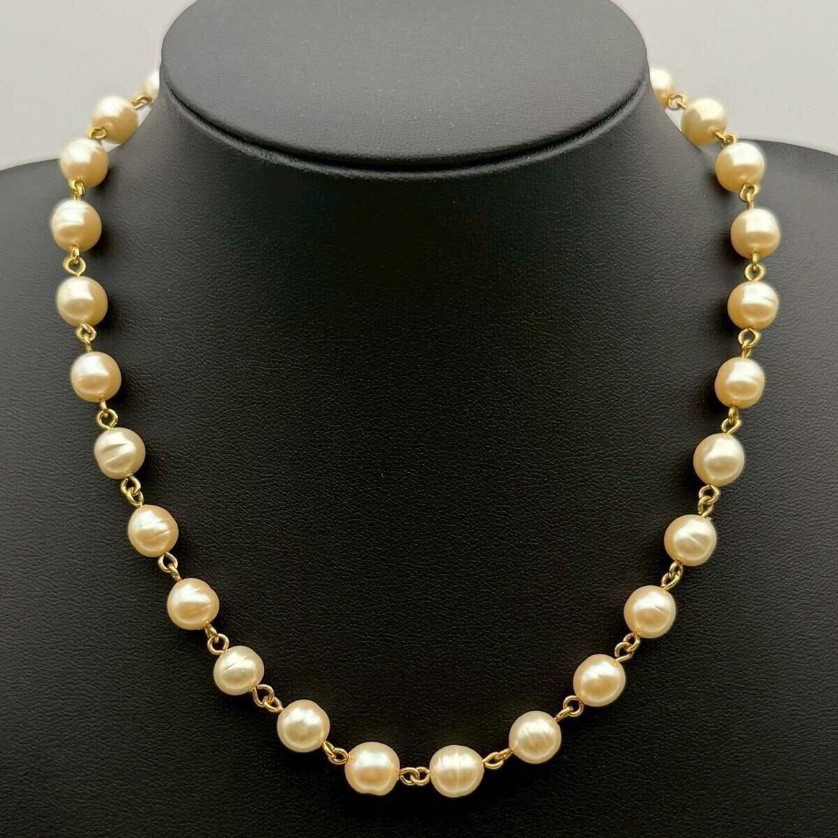 【希少・未使用保管】Yves Saint Laurent イヴサンローラン YSL ネックレス チョーカー パール ゴールド ハート ラインストーン ジュエリー拍卖