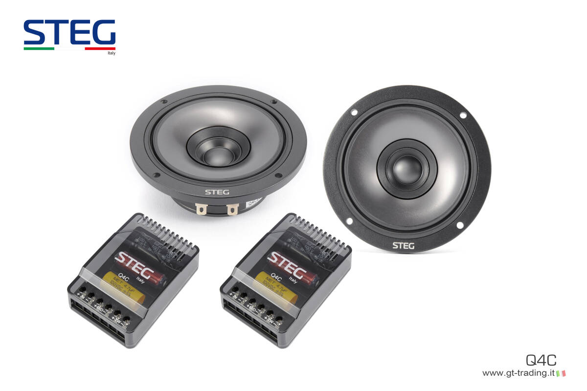 【保証付】【国内正規品】STEG 「Q4C」 4インチ ハイエンド同軸フルレンジスピーカー ペア拍卖
