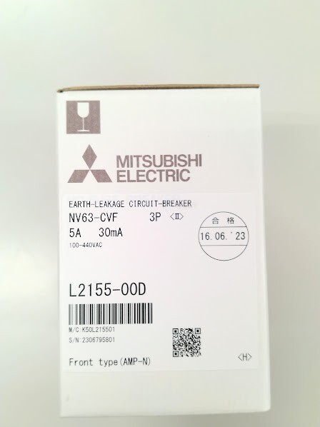 正規代理店購入 三菱電機 Mitsubishi Electric 低圧遮断器 NV63-CVF 3P 5A 30MA拍卖