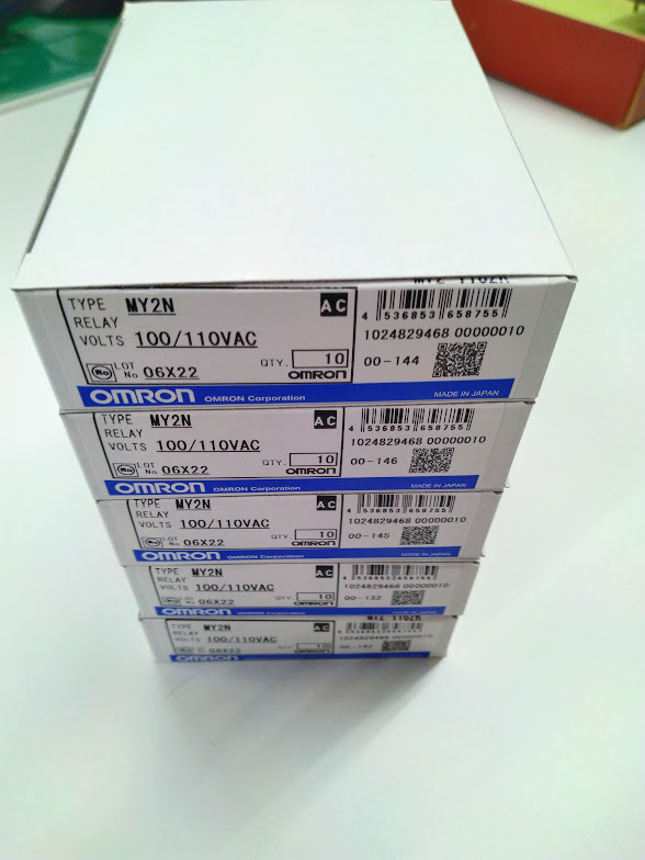 正規代理店購入 MY2N AC100V 送料無料 オムロン OMRON ミニパワーリレー50個拍卖
