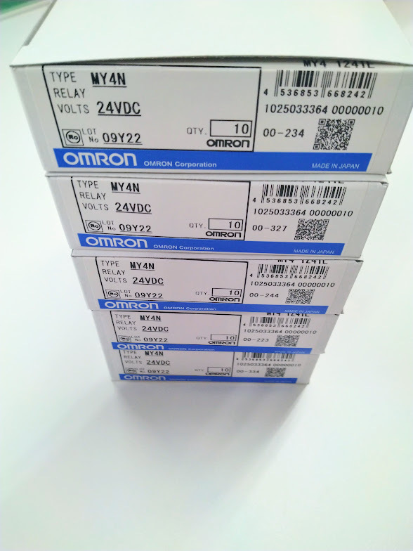 正規代理店購入 MY4N DC24V 送料無料 オムロン OMRON ミニパワーリレー50個拍卖