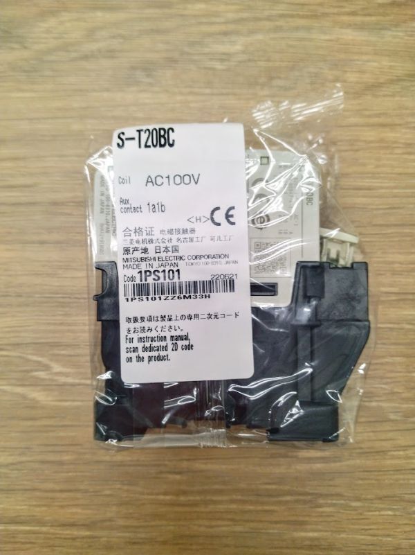 正規代理店購入 三菱電機 Mitsubishi Electric 電磁接触器 交流操作形 (非可逆) S-T20BC AC100V 1A1B 1個拍卖