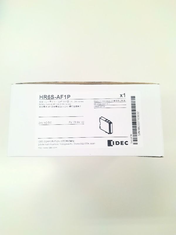 正規代理店購入 IDEC アイデック 安全リレーモジュール HR6S-AF1P拍卖