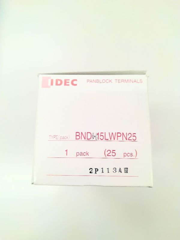 正規代理店購入 IDEC  アイデック ターミナルブロック BNDH15LW 25個拍卖
