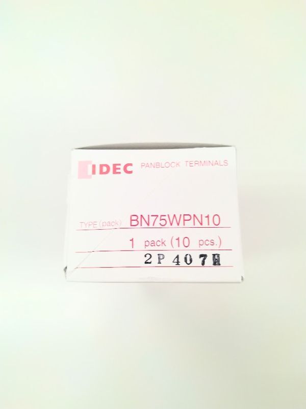 正規代理店購入 IDEC  アイデック ターミナルブロック BN75W 10個拍卖