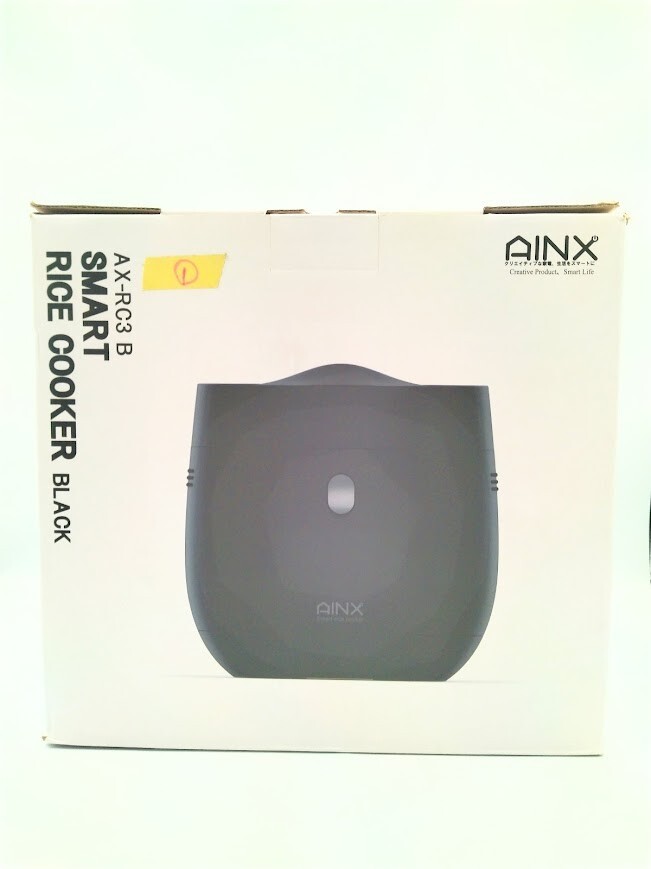 アイネクス スマートライスクッカー(Smart Rice Cooker)  AX-RC3 ブラック(黒 black) 糖質カット炊飯器 シンプルで使いやすい拍卖