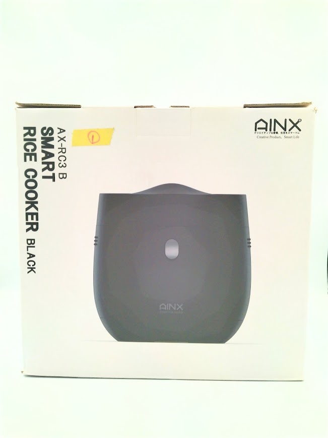 アイネクス スマートライスクッカー(Smart Rice Cooker)  AX-RC3 ブラック(黒 black) 糖質カット炊飯器 シンプルで使いやすい拍卖