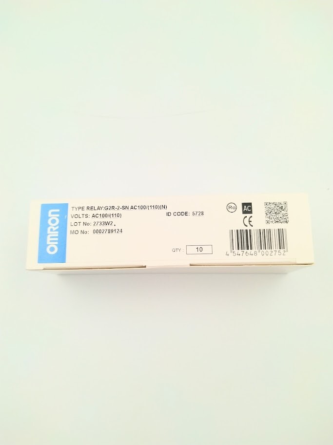 正規代理店購入 G2R-2-SN AC100V オムロン OMRON ミニパワーリレー10個拍卖