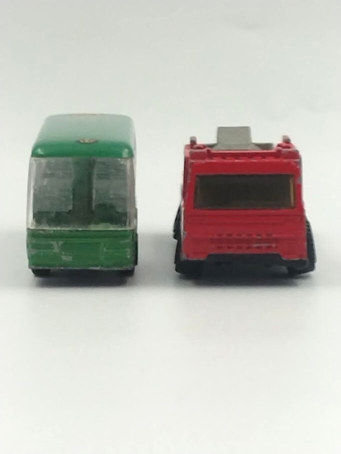 警視庁 POLICE ポリス バス 警察車両 ミニカー&消防庁 ハシゴ車(はしごなし) 2点セット 中古品拍卖