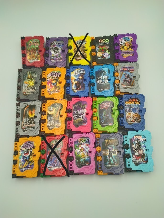 仮面ライダーセイバー ワンダーライドブック 食玩版(candy toys) 中古品 18個セット 1個ずつからでも売っています拍卖