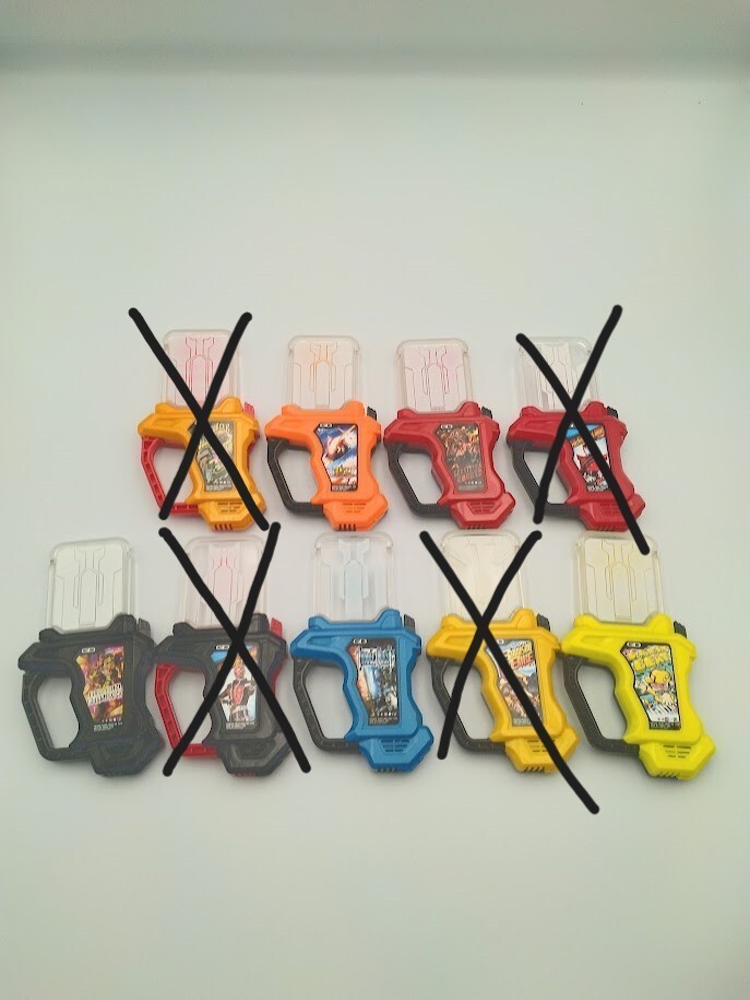 仮面ライダーエグゼイド ライダーガシャット 食玩(candy toys) 中古品 5個セット 1個ずつでも売っています拍卖