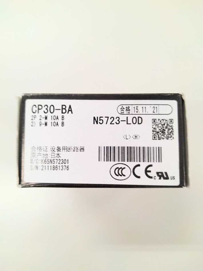 正規代理店購入 三菱電機 Mitsubishi Electric サーキットプロテクタ CP30-BA 2P 2-M,9-M 10A B拍卖
