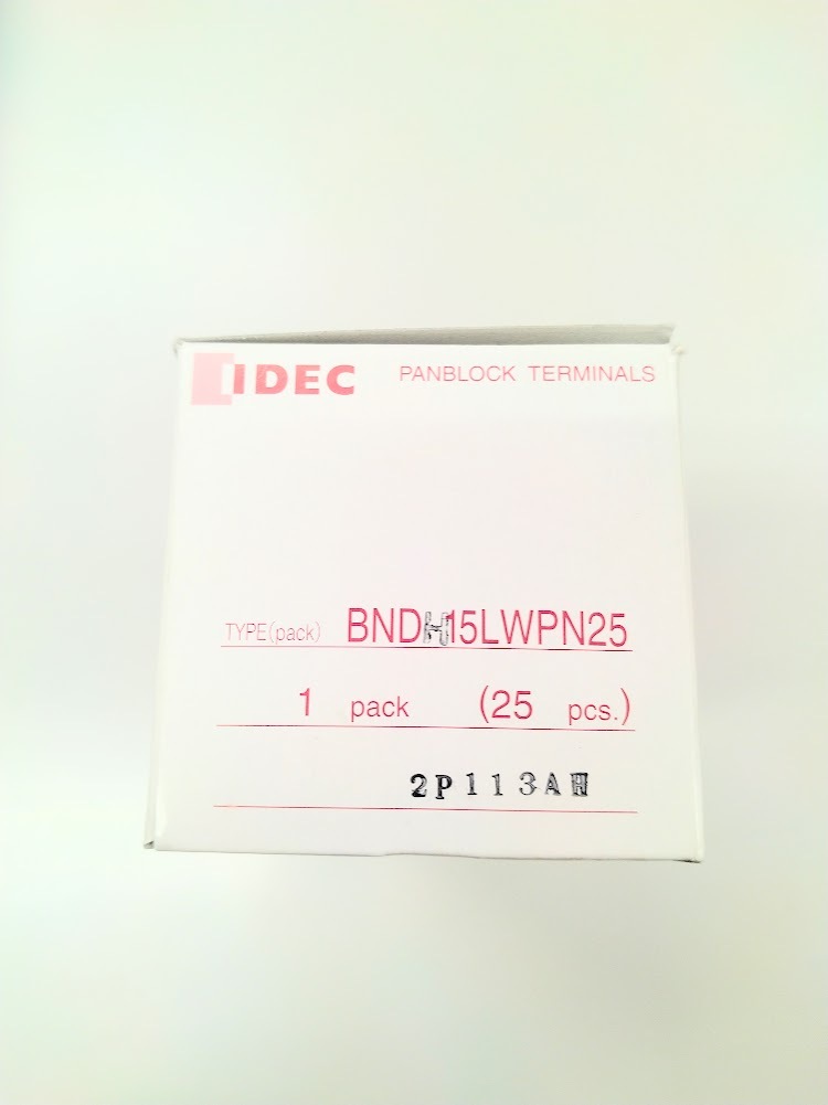正規代理店購入 IDEC アイデック ターミナルブロック BNDH15LW 25個拍卖