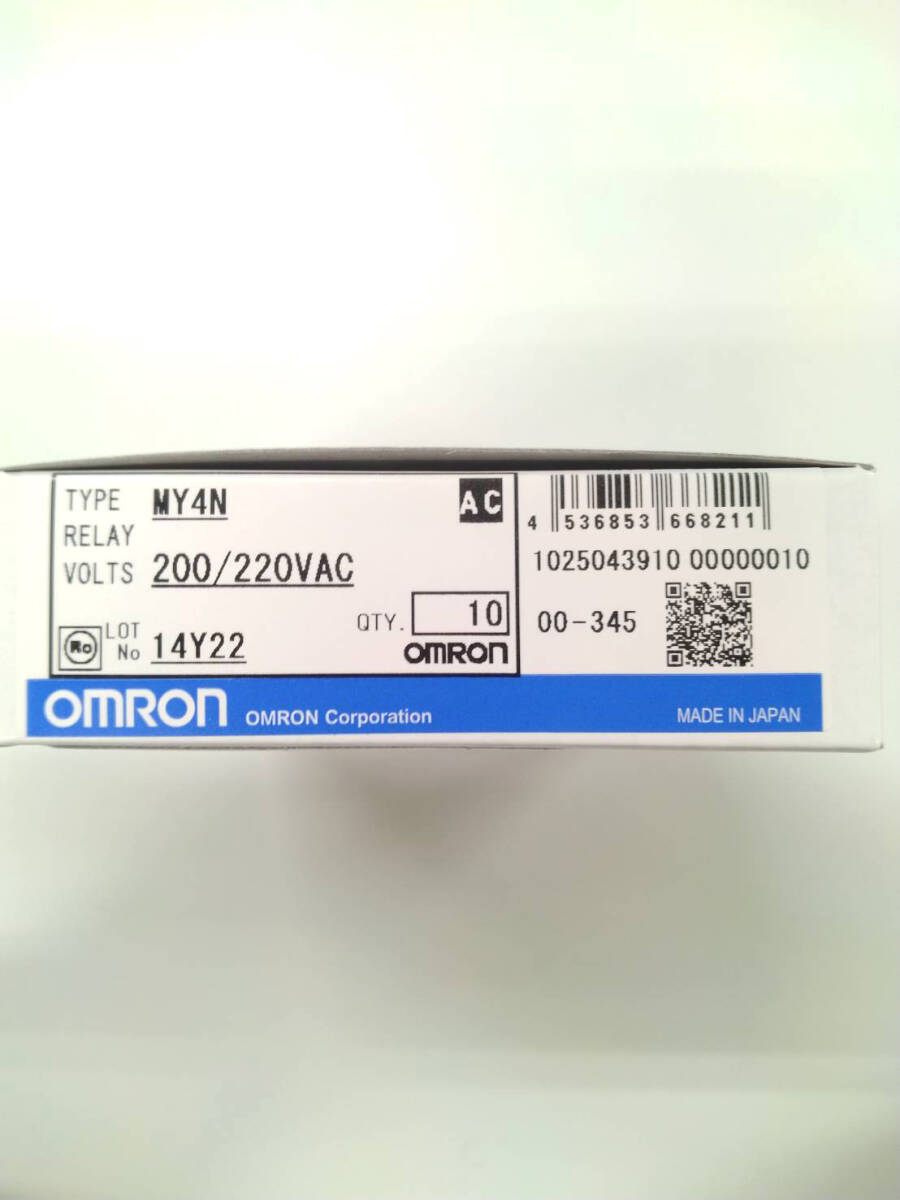 正規代理店購入 MY4N AC200V 送料無料 オムロン OMRON ミニパワーリレー10個拍卖