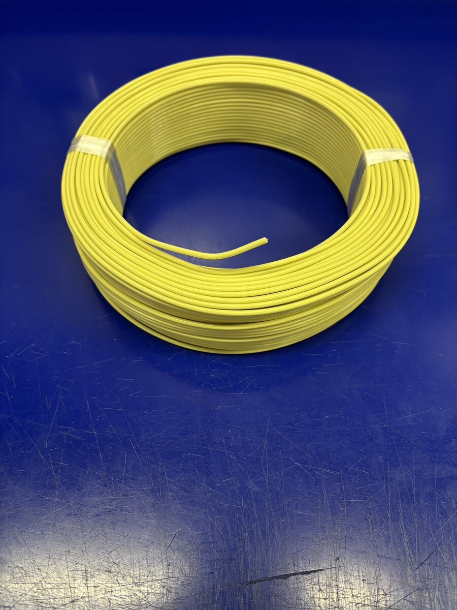 石川特殊電線 国内製造 工場直送 FEP 0.4t 2.0SQ 黄 yellow TA 100m拍卖
