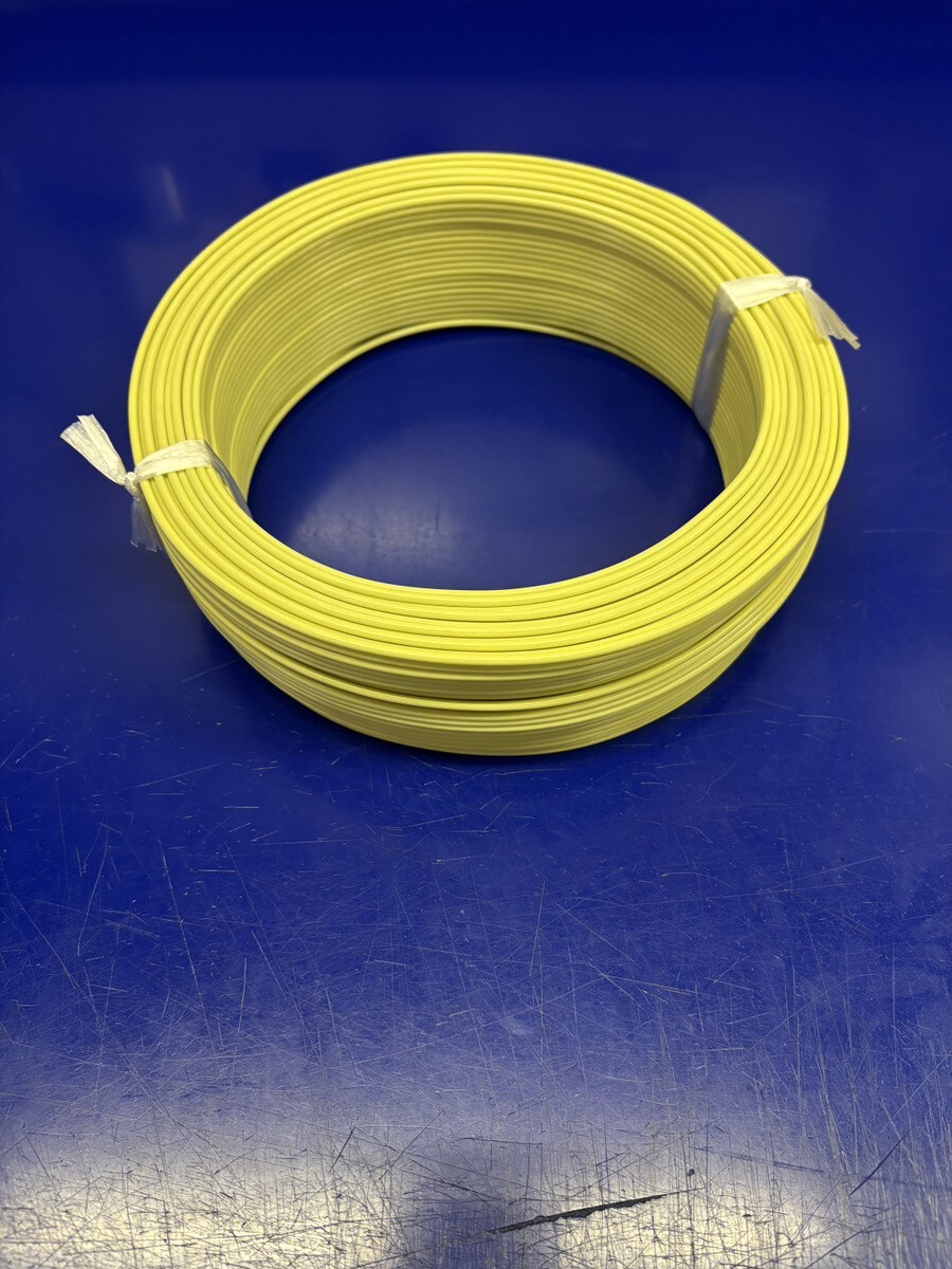 石川特殊電線 国内製造 工場直送 FEP 0.4t 1.25SQ 黄 yellow TA 100m拍卖