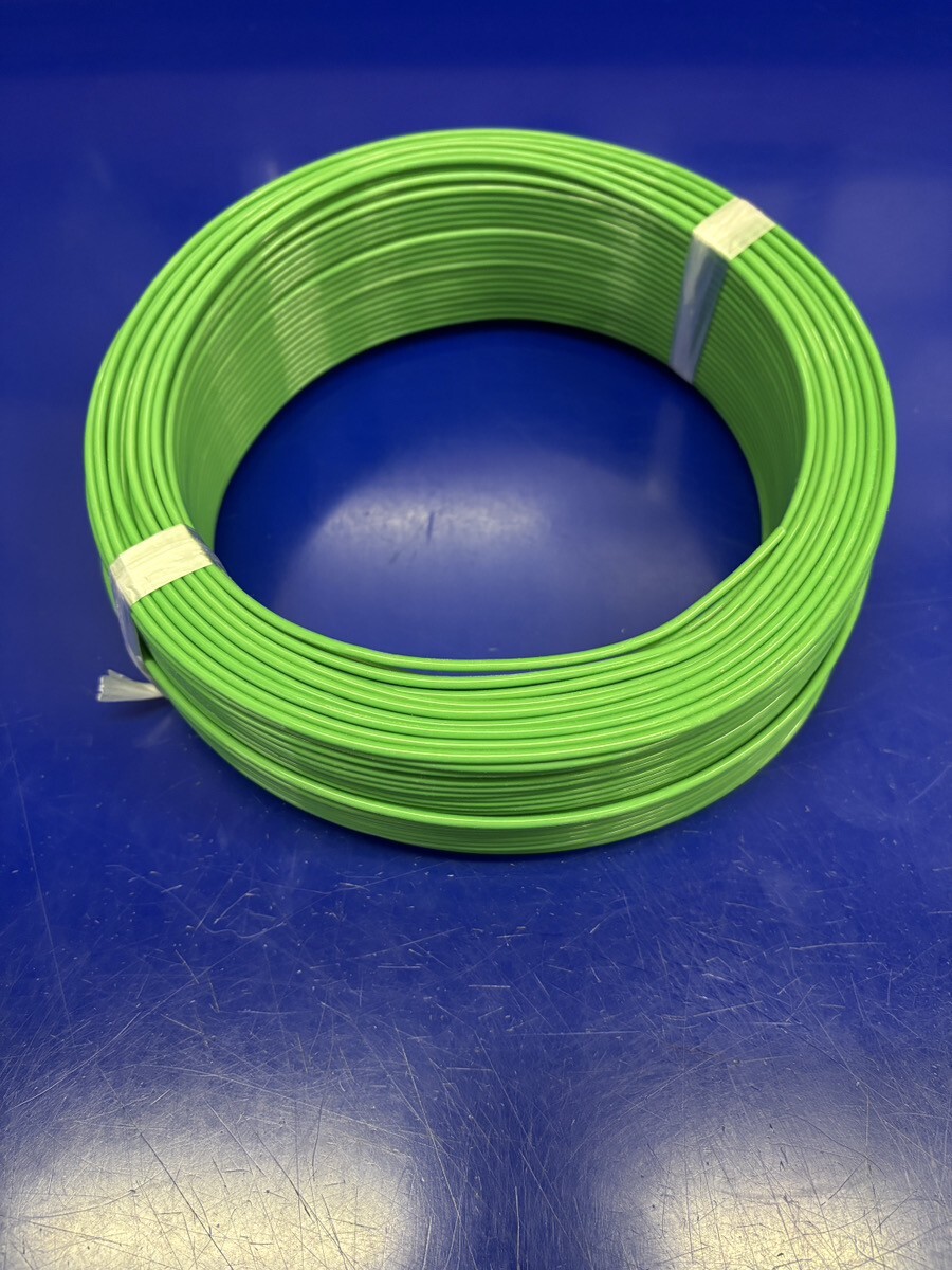 石川特殊電線 国内製造 工場直送 FEP 0.4t 1.25SQ 緑 green TA 100m拍卖