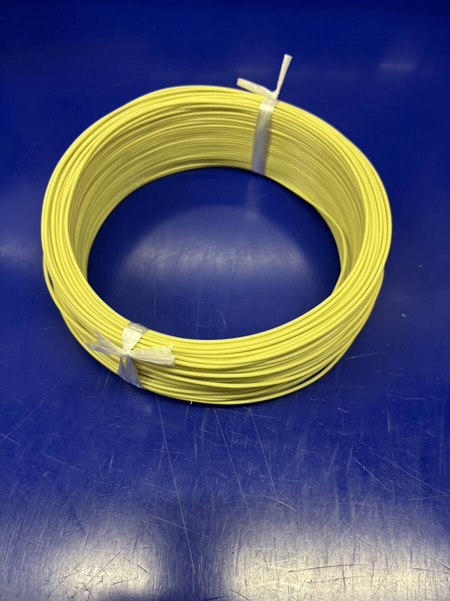 石川特殊電線 国内製造 工場直送 FEP 0.4t 0.5SQ 黄 yellow TA 100m拍卖