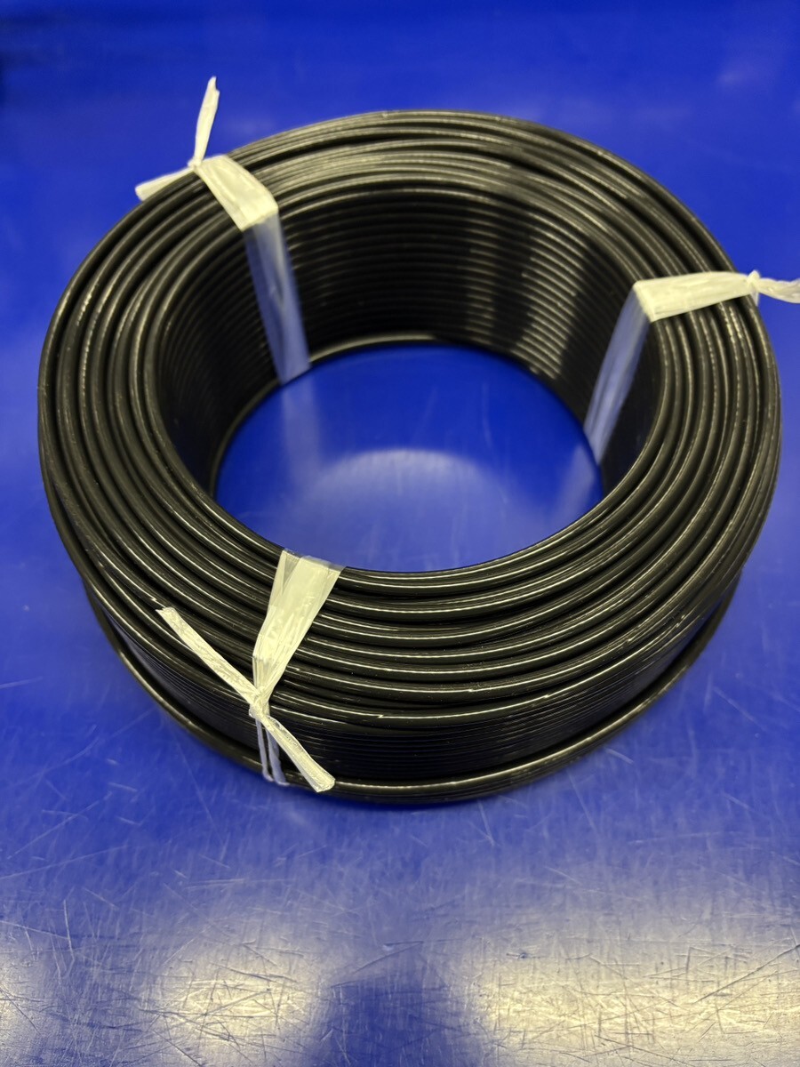 石川特殊電線 国内製造 工場直送 PFA 0.5t 5.5SQ 黒 black NA 100m拍卖
