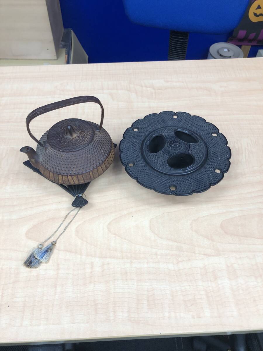 鉄瓶 煎茶道具 茶道具 金属工芸 急須 他 3点おまとめ 中古品拍卖