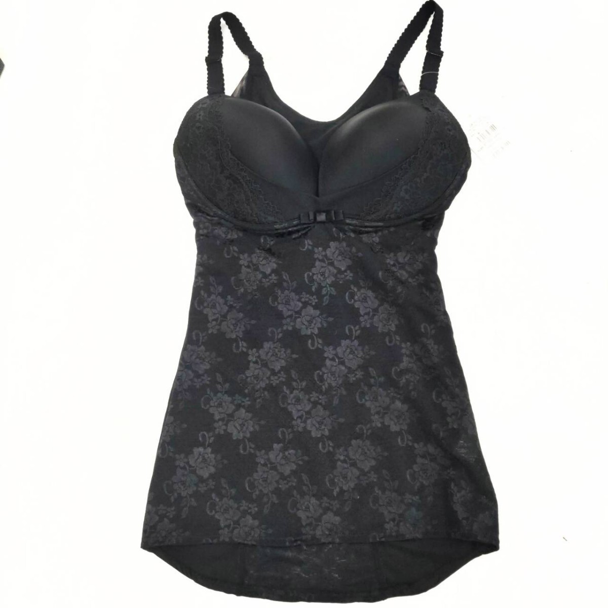 タグ付き未使用 BRADELIS やわらかモールド ノンワイヤーブラキャミ ブラック サイズ70F!拍卖