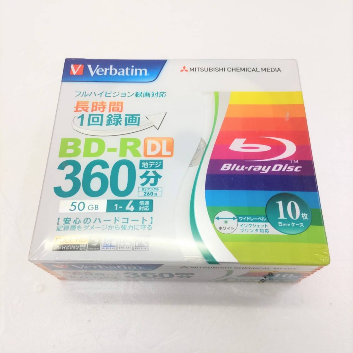 未開封 Verbatim バーベイタム BD-R DL ブルーレイディスク 50GB 片面2層 10枚!拍卖