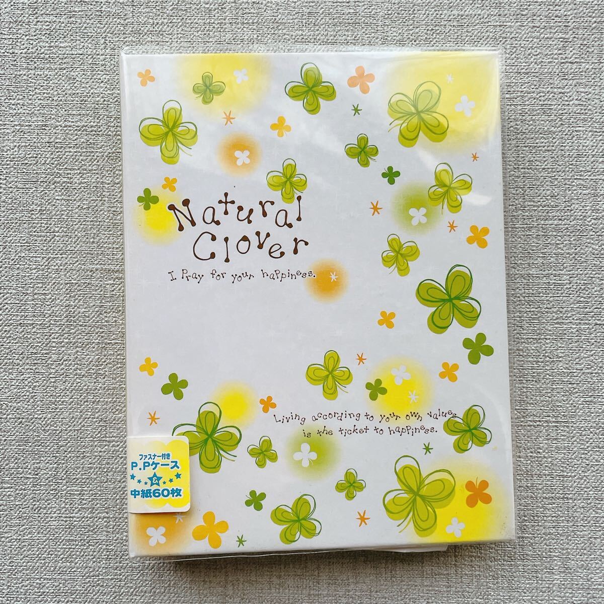 【平成レトロ】プロフィール帳 クローバー 四葉のクローバー シール付き 平成女児 未使用 平成一桁 文具 文房具拍卖