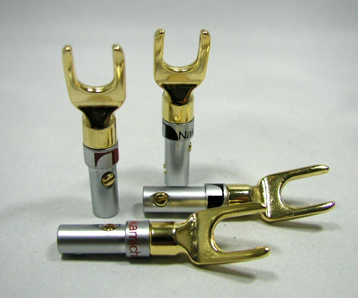 『送料無料 即決』 ナカミチ Nakamichi 24K 金メッキ Yラグ端子 B 4本セット拍卖