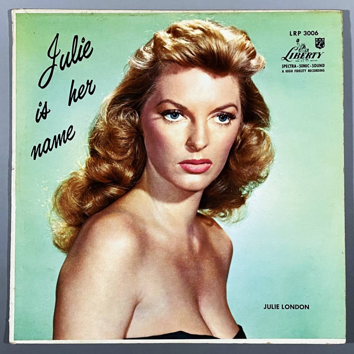 ★超激レア!誤植ラベル【USオリジナル/MONO/ターコイズ】ジュリー・ロンドン『Julie Is Her Name』London LRP3006 レコードV【LP洗浄済】拍卖