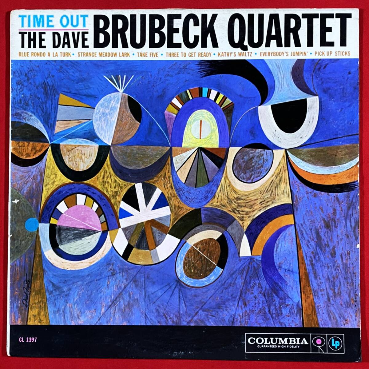 ★超レア!美盤【USオリジナル/MONO/6Eye/マト1:1】デイヴ・ブルーベック『Time Out』Dave Brubeck Quartet Take Five CL1397 V LP洗浄拍卖