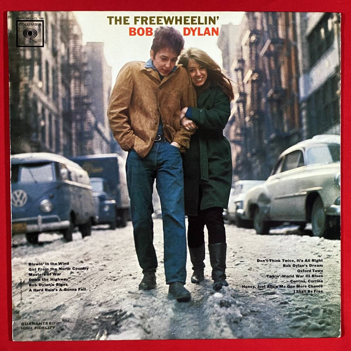 ★超美品!【USオリジナル/MONO/2eye】ボブ・ディラン / 風に吹かれて『The Freewheelin' Bob Dylan』CL1986 レコード V【LP洗浄・補償】拍卖