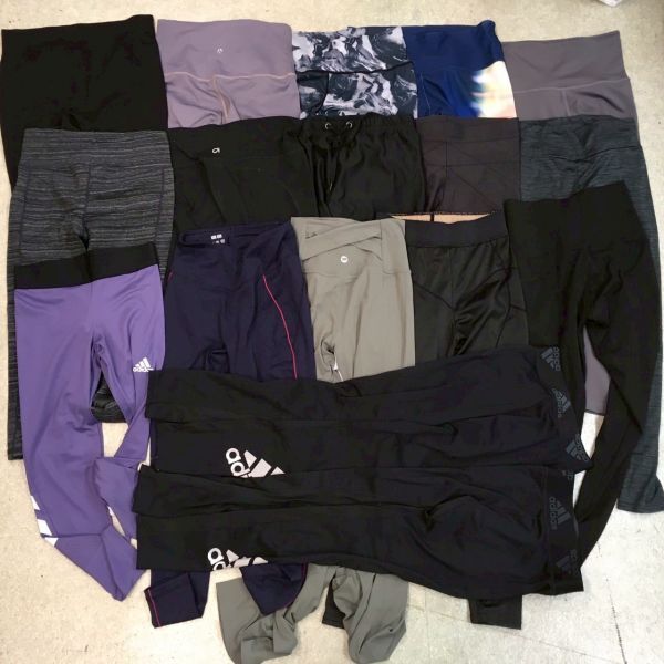 【A328】17点 レディース スパッツレギンスタイツ アディダス GAPfit ヤーマン ユニクロなどサイズバラ(梱包100)拍卖