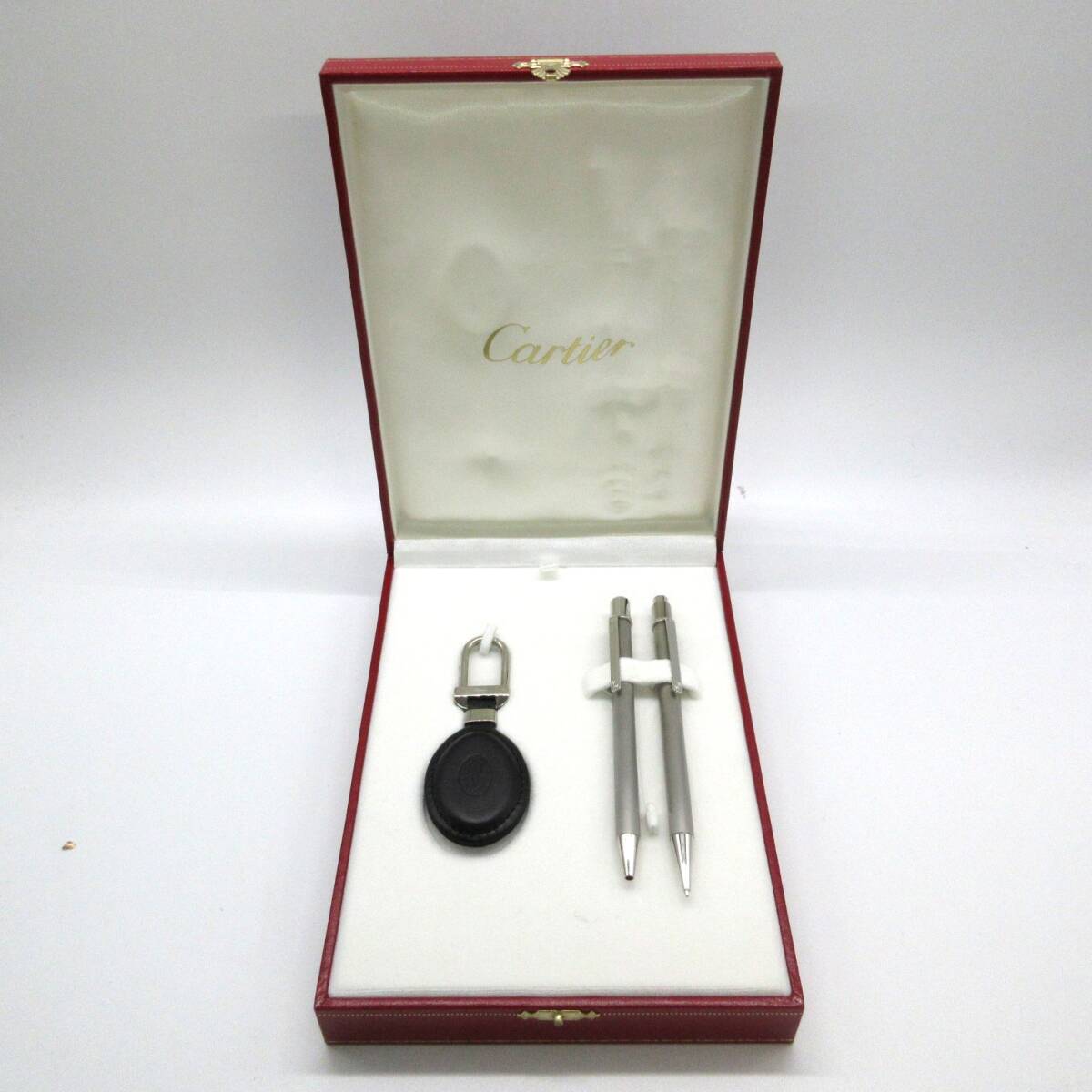 1円スタート カルティエ マストⅡ ボールペン キーホルダー シャープペンシル シルバー ケース付き 文房具 筆記用具 CARTIER 管理14828拍卖