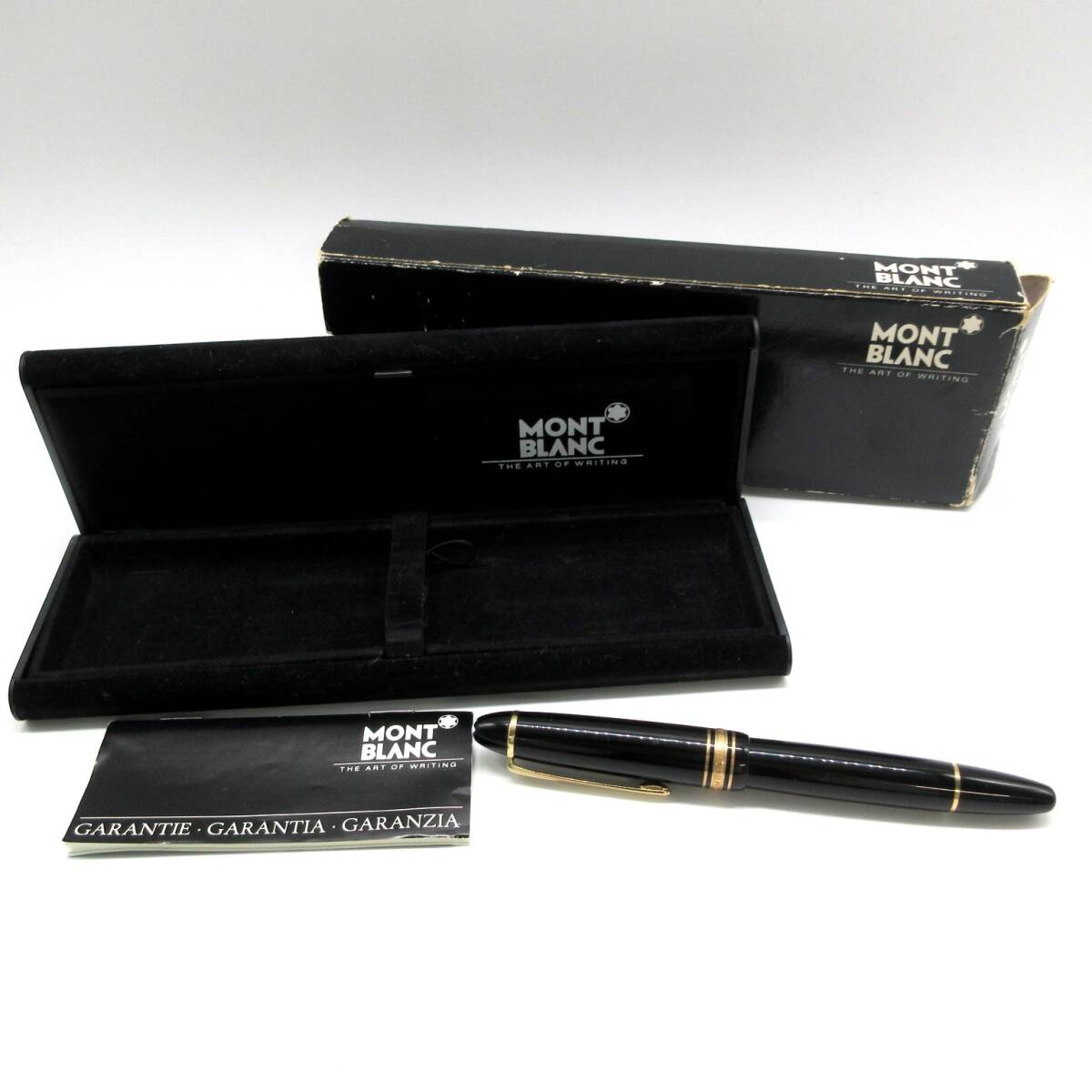 1円スタート モンブラン 万年筆 MONTBLANC ペン先18C マイスターシュテュック146 ブラック×ゴールド 管理14128拍卖