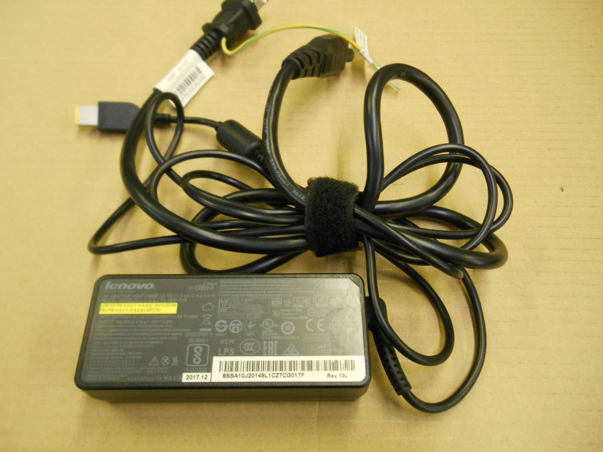 Lenovo 純正 ACアダプタ PA-1650-72IS 20V 3.25A 角型 (35拍卖