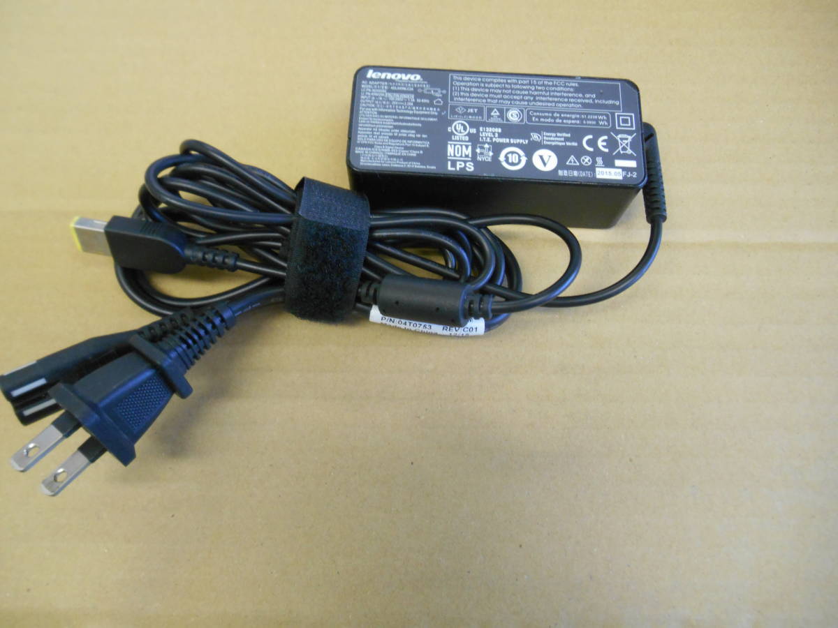 Lenovo 純正 ACアダプタ ADLX45NLC2A 20V=2.25A 角型 (61拍卖