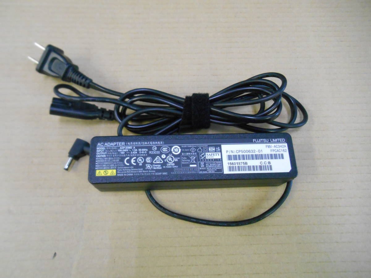 FUJITSU 純正 ACアダプタ ADP-65MD A(FMV-AC342A) 19V 3.42A ARROWS Tab用 外径3.5 内径1.4 (362拍卖