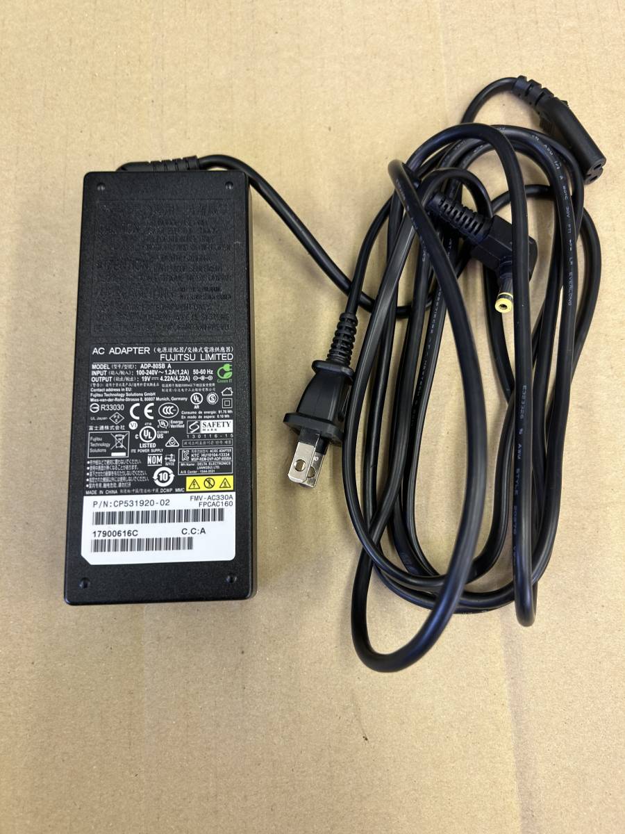 FUJITSU ACアダプタ ADP-80SB A (FMV-AC330A) 19V 4.22A 外径5.5 内径2.6 (12拍卖
