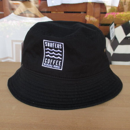 特価!ハワイより入荷!SURFERS・COFFEE(HAWAII)ハワイのローカル・カフェのオリジナル・バケットハット!ブラック(L/XLサイズ)拍卖