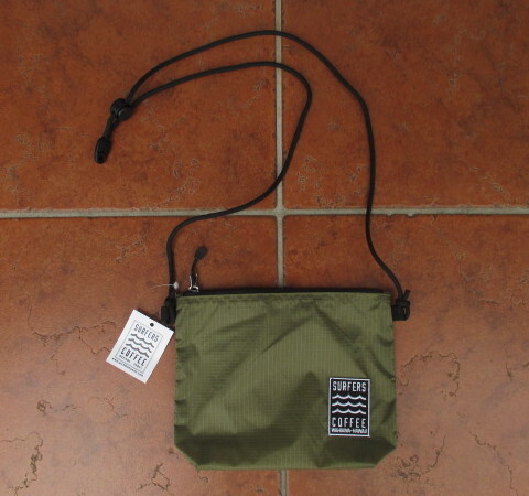 SALE!2025年限定!ハワイより入荷!SURFERS・COFFEE(HAWAII)ハワイのローカル・カフェのオリジナル・ミニショルダー!オリーブ拍卖