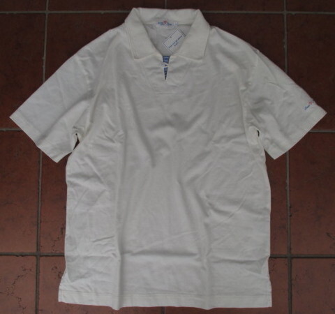 SALE!フランス生まれのカジュアルブランド!アルボーマレー(ARVOR・MAREE)スキッパータイプのマリン・ポロ!ホワイト:サイズ3拍卖