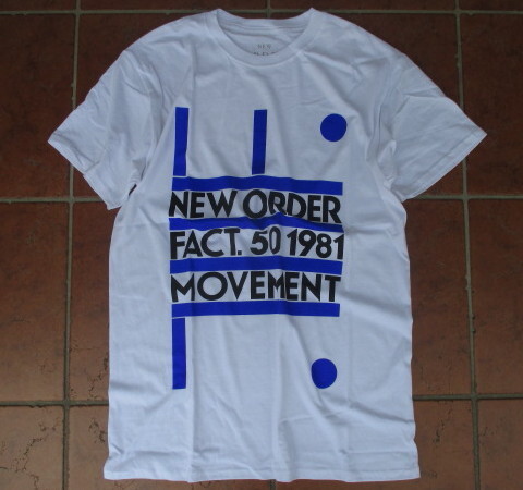 SALE!イギリスのロックバンド:NEW・ORDERの名盤アルバム「MOVEMENT(1981年)」のジャケット!NEW・ORDER・MOVEMENT・Tシャツ!Lサイズ拍卖