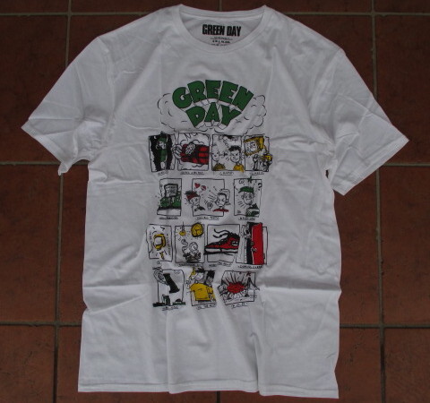 SALE!正規品!GREEN DAY!イギリス:ROCK・OFF社製!正規オフィシャル!GREEN・DAY!世界的ヒット・名作アルバム「DOOKIE」TEE!Mサイズ拍卖