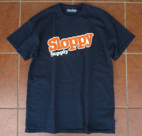 SALE!アメリカ製!SLOPPY SUPPLY(USA)カリフォルニアで誕生したコダワリのTシャツ!スロッピー「SOFTDRINK」ネイビー:XLサイズ拍卖