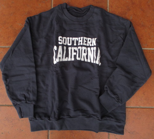 特価!25年モデル!アメリカ製!限定モデル!SLOPPY・SUPPLY(USA)ヴィンテージライン「NEO・VINTAGE」スエット「SO・CAL」ネイビー:L拍卖