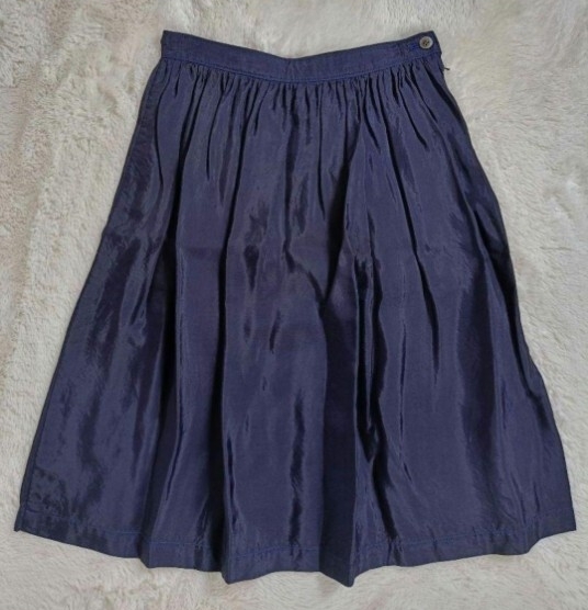 COMM DE GARCNONS コム・デ・ギャルソン スカート【Мサイズ】【toricot】【パープル色】【レーヨン】5000円スタート拍卖